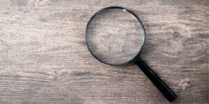 Magnifying glass (concept art around Forensic accounting)